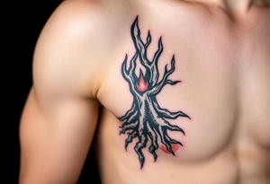 fire in a roots prison tattoo idea