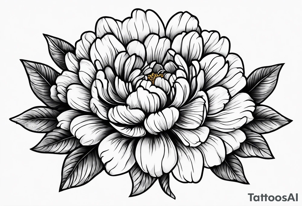 Marigolds flower tattoo idea