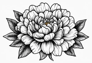 Marigolds flower tattoo idea