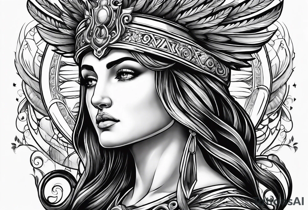Athena looking up tattoo idea