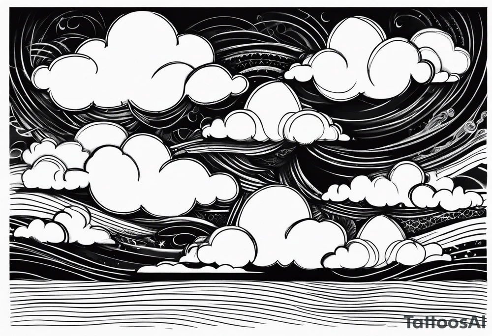 Clouds tattoo idea