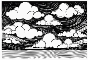 Clouds tattoo idea