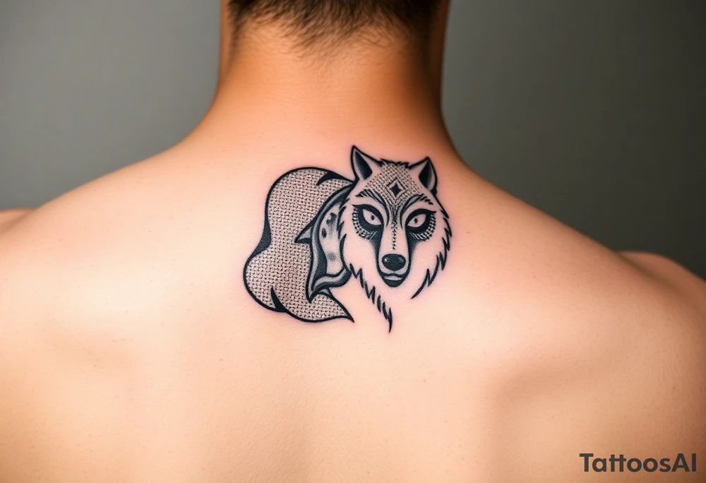 Little red riding hood and the big bad wolf tattoo idea