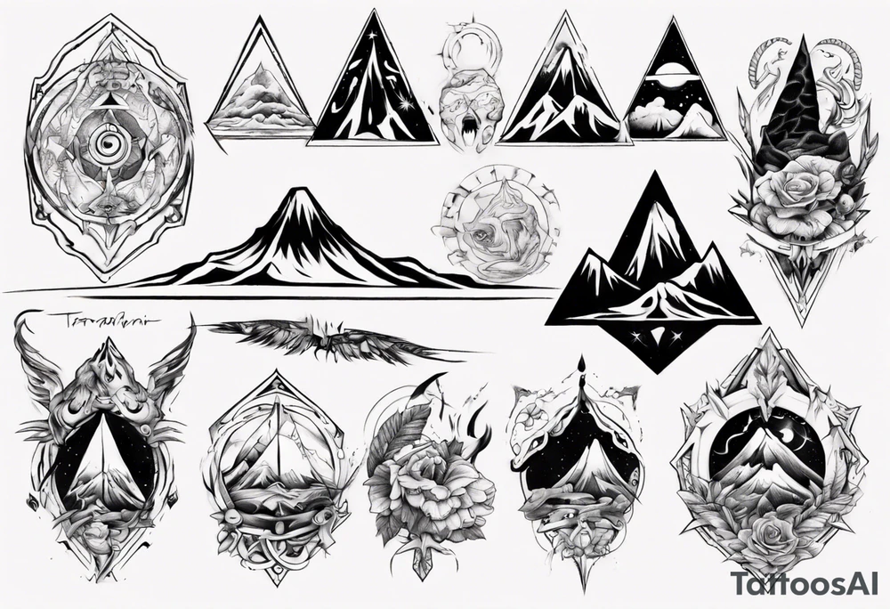 mt taranaki tattoo idea