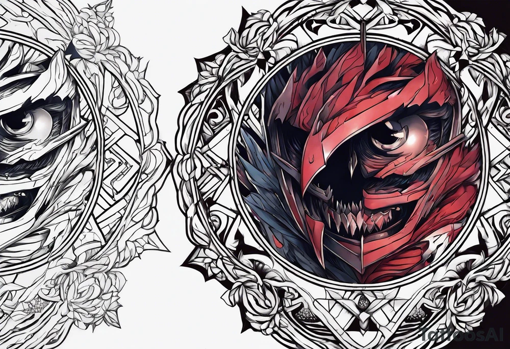 Berserk anime cursed mark tattoo idea