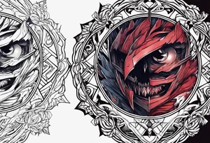 Berserk anime cursed mark tattoo idea