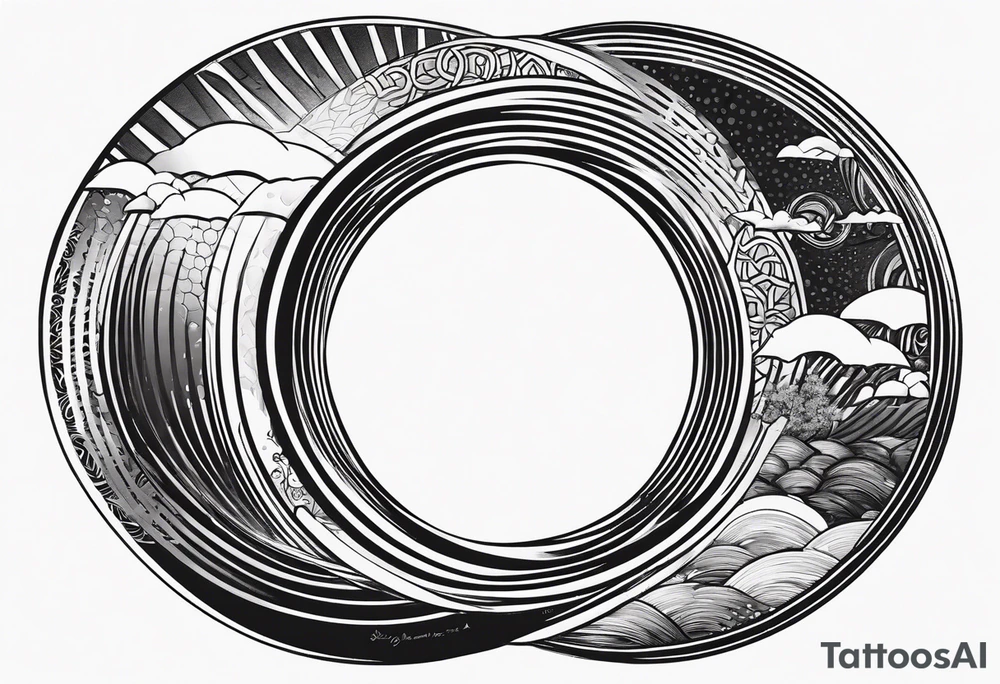Enso with kaizen and shoganai tattoo idea