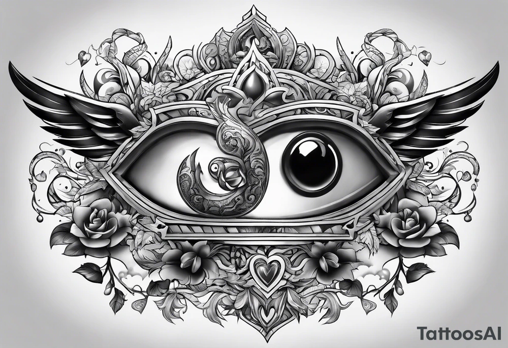 money and fire and love tattoo idea