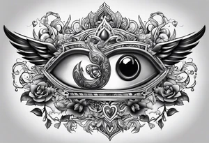 money and fire and love tattoo idea