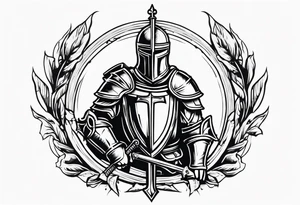 Christian knight tattoo idea