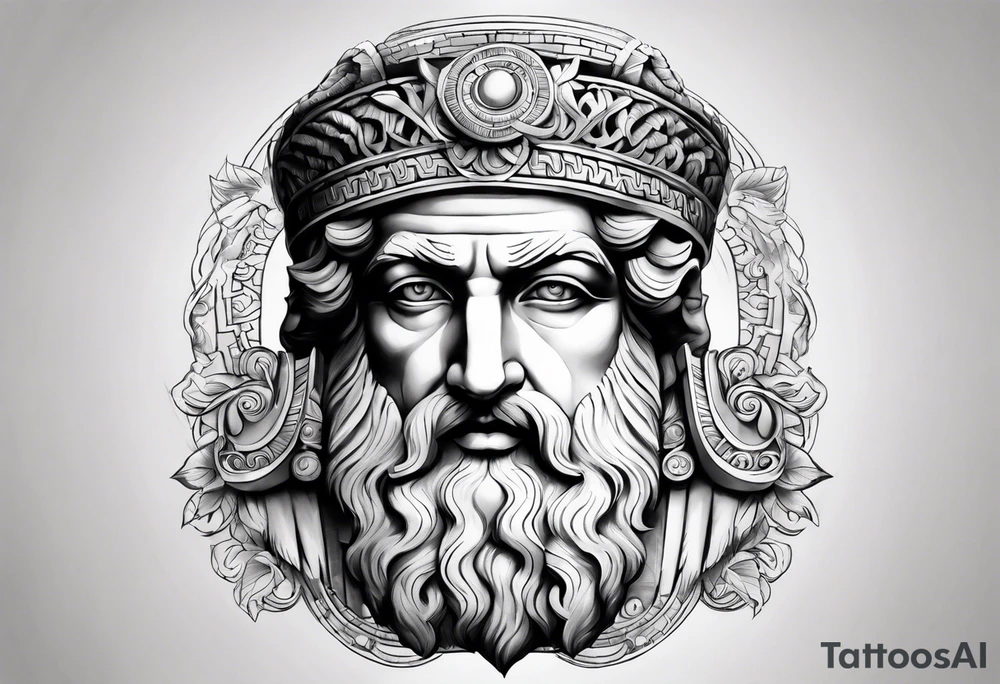 gods Greek for hand tattoo idea