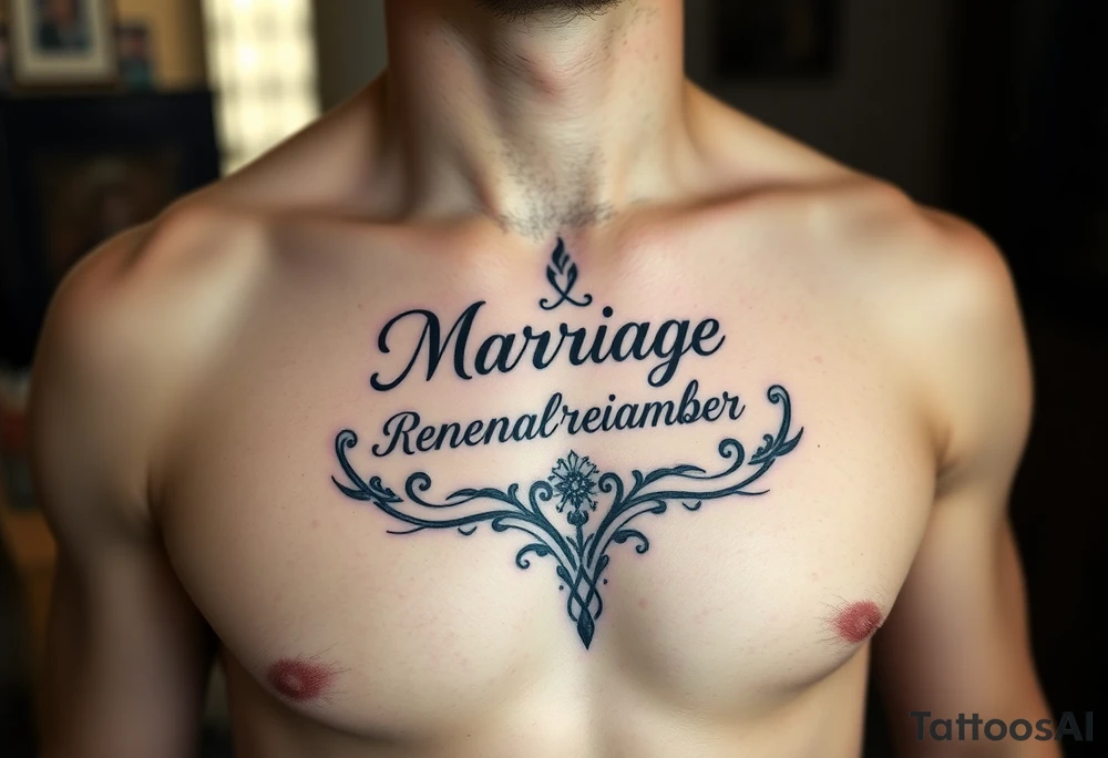 Biblical marriage renewal reminder tattoo tattoo idea