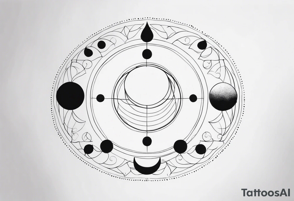Moon phases tattoo idea