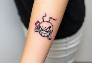 angry dynamite tattoo idea