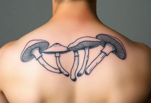 Mushrooms tattoo idea
