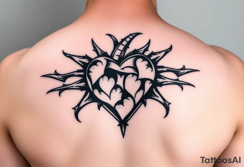 heart with thorns around it from berserk tattoo idea