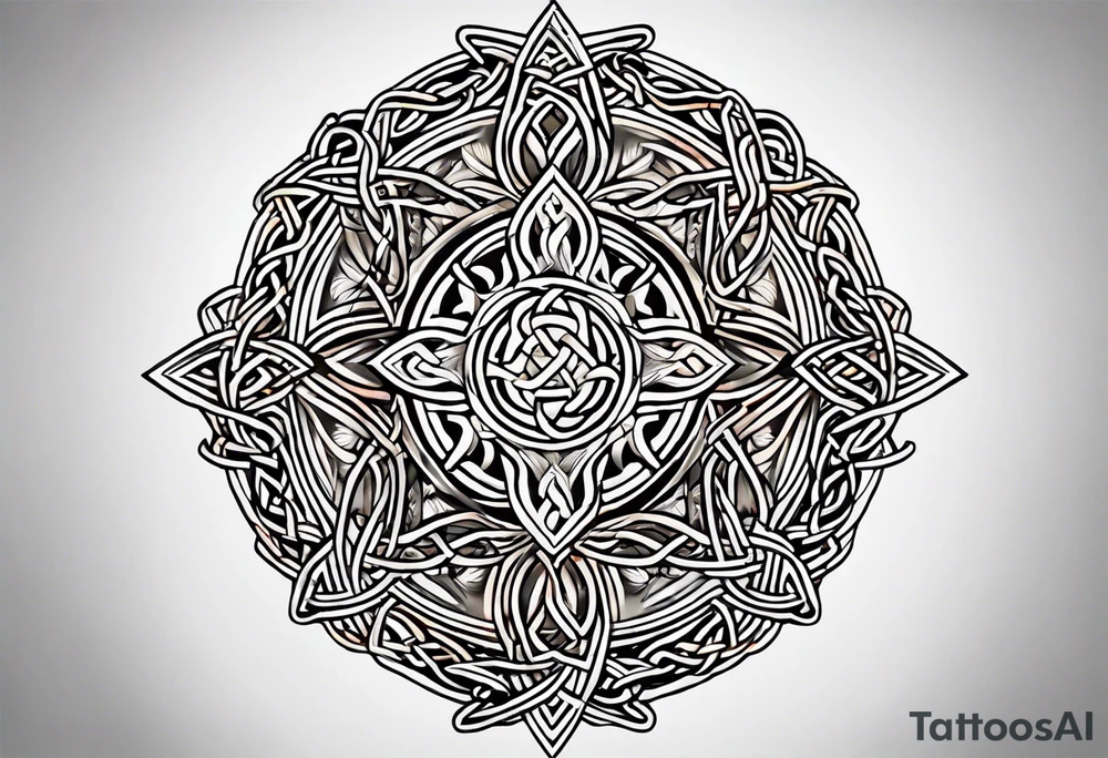 Celtic knot shoulder tattoo tattoo idea