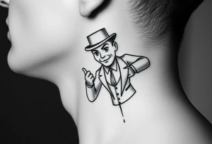 Monopoly man getting money hustle aura tattoo idea