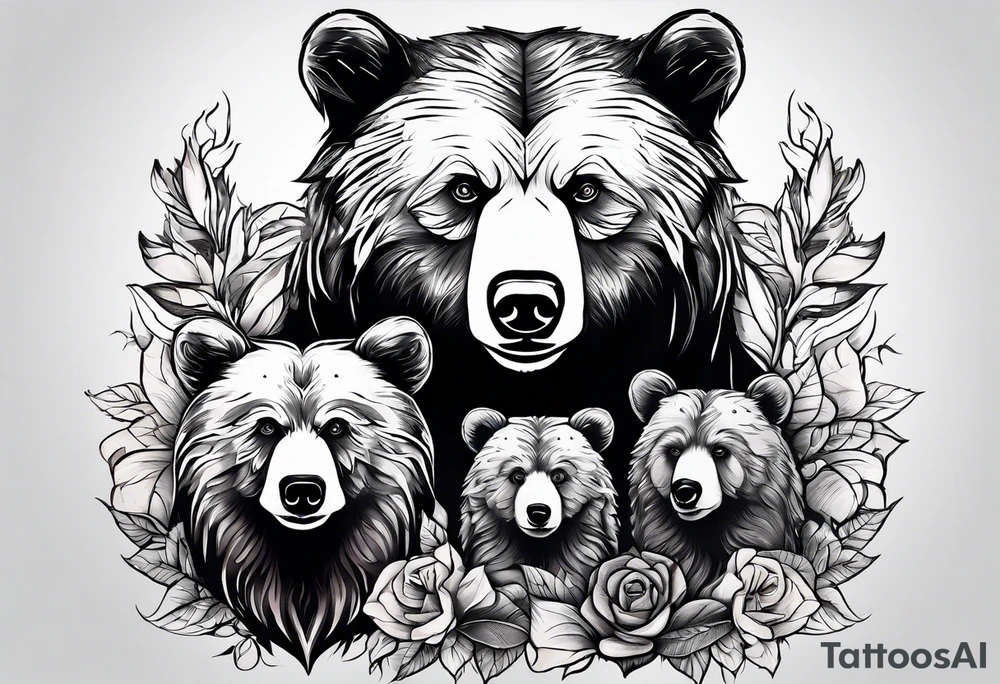 Bear Family tattoo idea