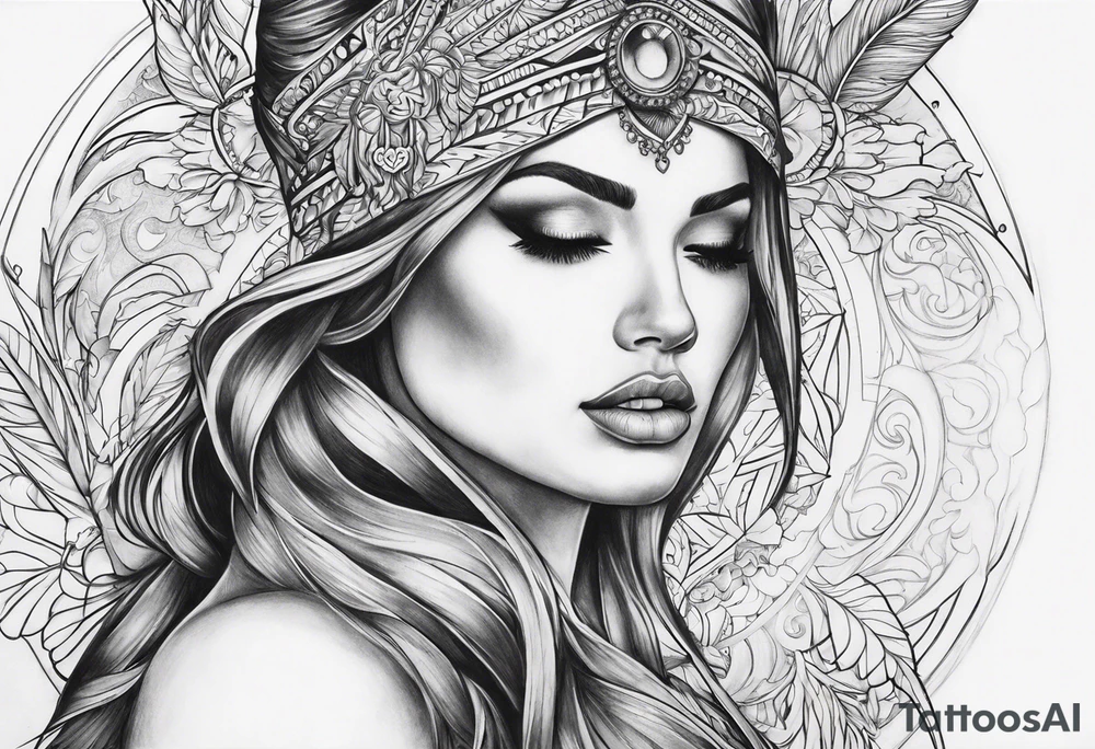 twin flames tattoo idea