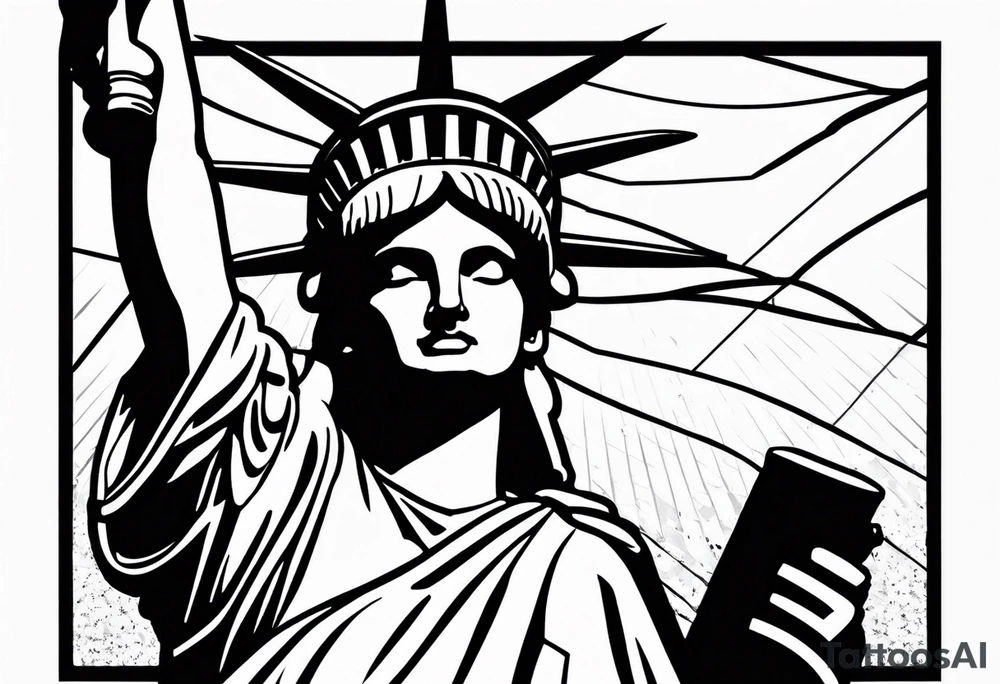 Statue of Liberty tattoo idea