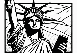 Statue of Liberty tattoo idea