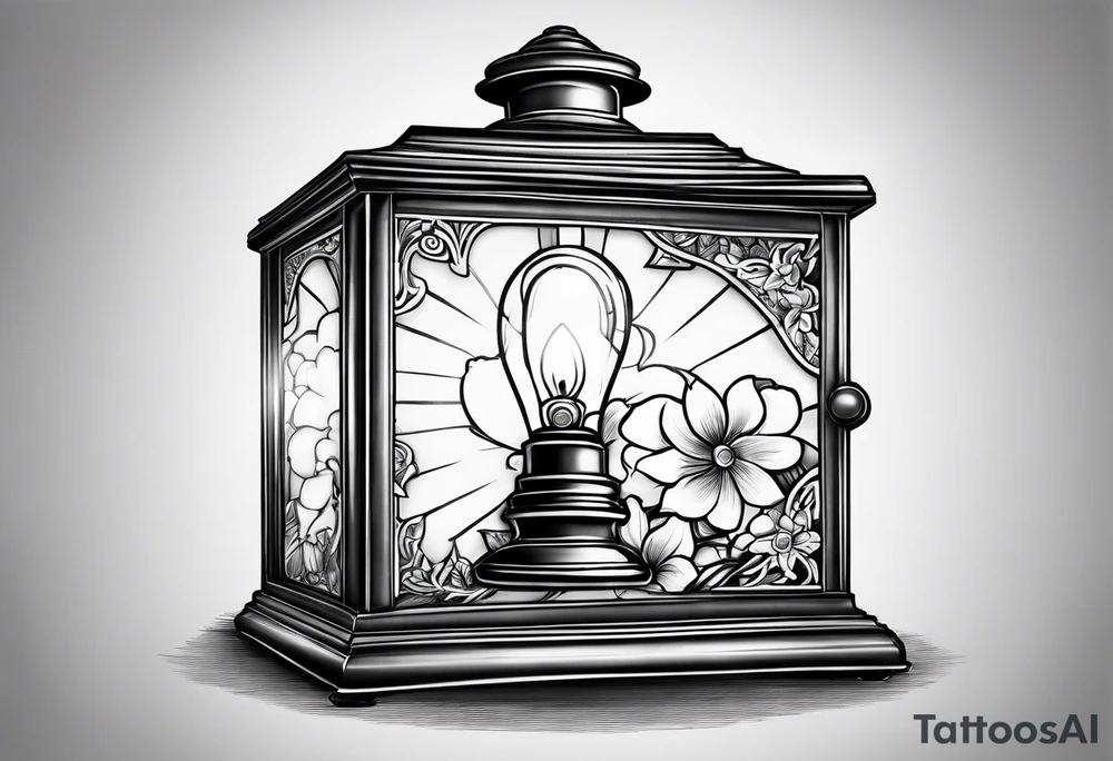 Lamp of nursing tattoo idea