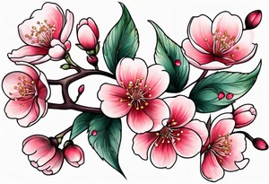 Small cherryblossom tatoo tattoo idea