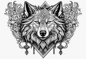 Viking Wolf tattoo idea