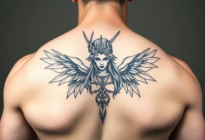 Fully body Valkyrie from valhalla tattoo idea