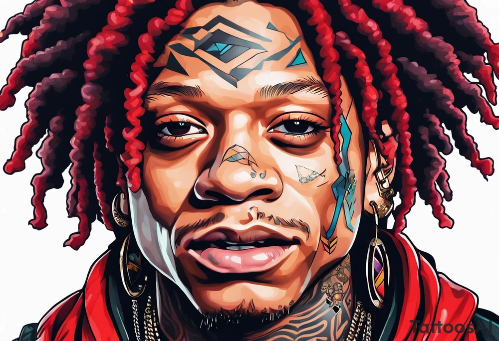 trippie redd raper tattoo idea