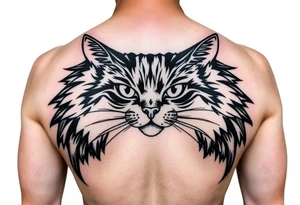 black cat tattoo idea