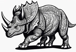 triceratops tattoo idea