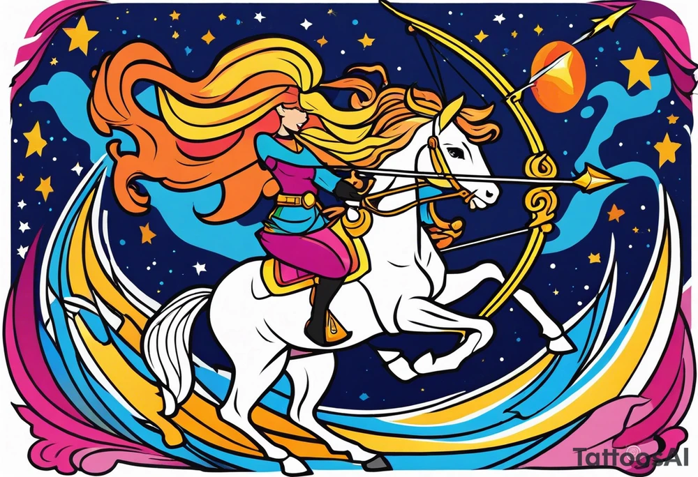 sagittarius, faith, strong tattoo idea