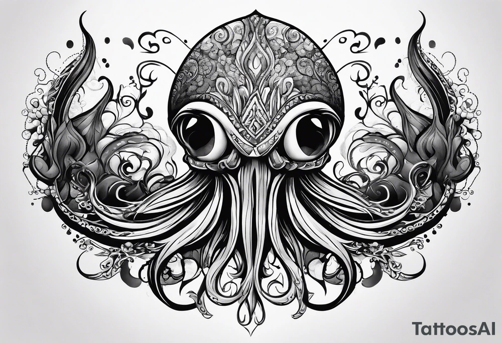Squid ink tattoo idea