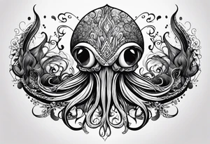 Squid ink tattoo idea