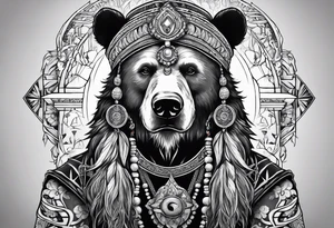 Bear Magi Medicine Man tattoo idea