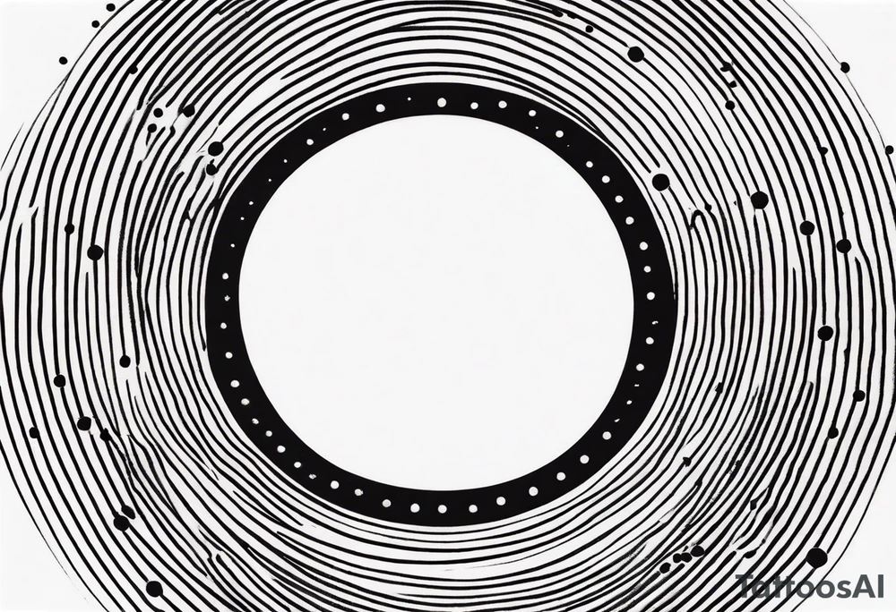 simple dot tattoo to represent family tattoo idea
