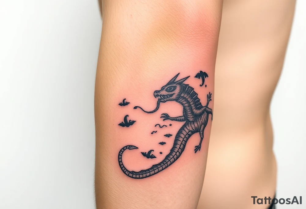 medieval woodcut sea map monsters tattoo idea