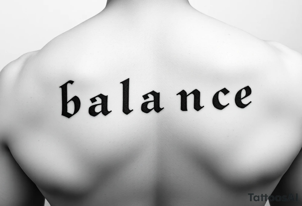 Word balance in Morse code tattoo idea