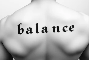 Word balance in Morse code tattoo idea