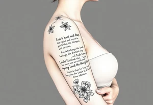 Lost who is hurt and trying to recover from addiction with quotes tattoo idea