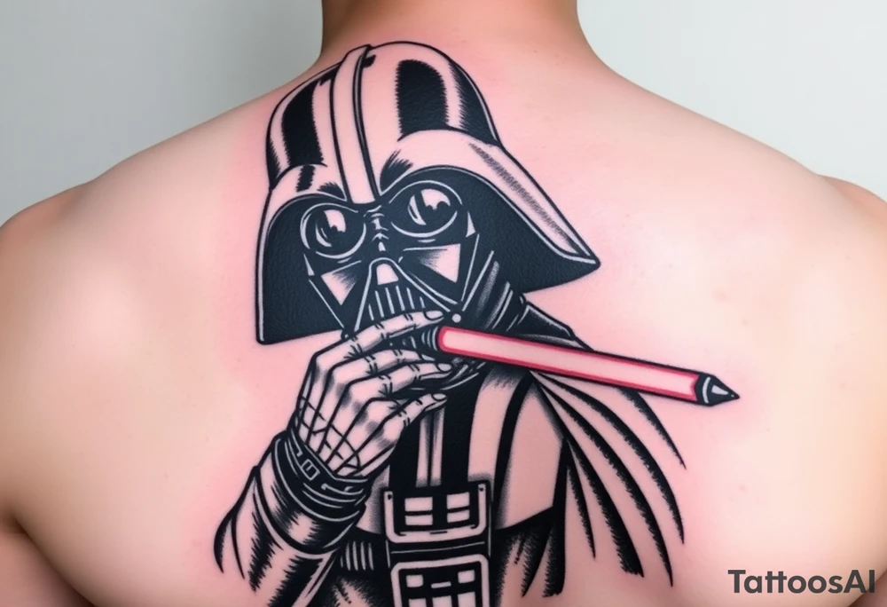 Darth vader Force Choking Director Krennic, “Be Careful Not to Choke On Your Admirations.” tattoo idea