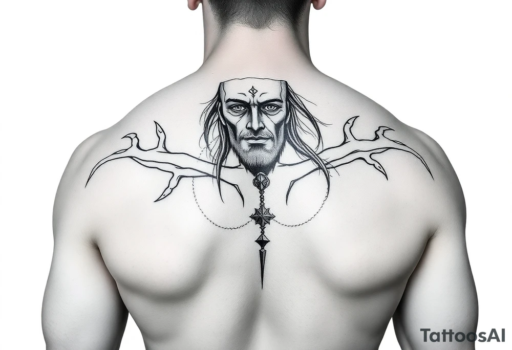 vitruvian man tattoo idea