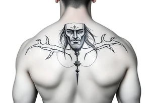 vitruvian man tattoo idea