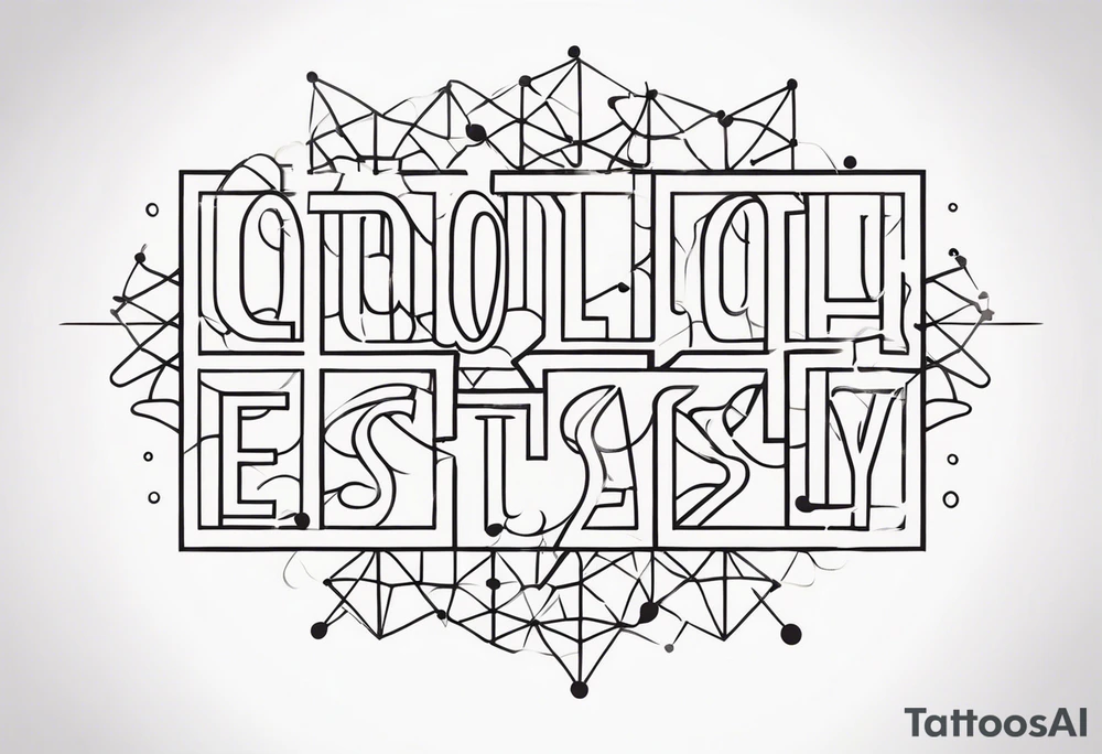 Ecstasy molecular diagram tattoo idea