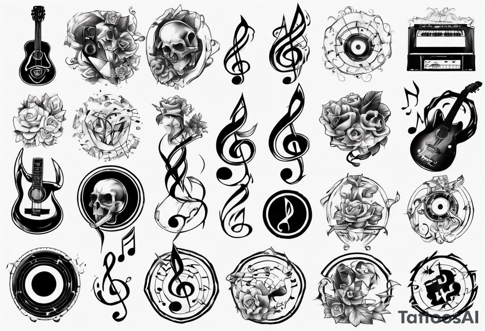 music tattoo idea