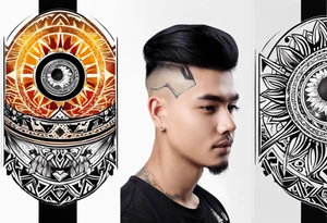 , sun, earth tattoo idea