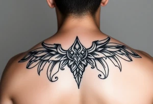 carribean tribal back tattoo feminine tattoo idea