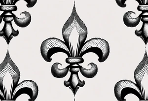 fleur de lis tattoo idea